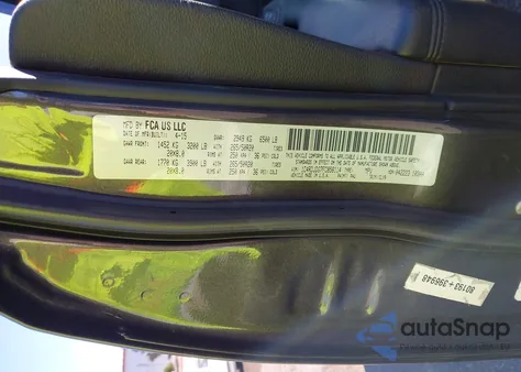 2015 Dodge Durango Limited из США, поврежденный, VIN 1C4RDJDG7FC858114